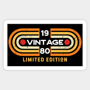 Vintage 1980 | Retro Video Game Style Sticker